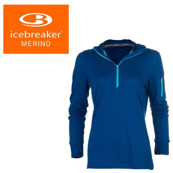 Icebreaker Terra Long Sleeve Hoodie - X-Small - Picture 1 of 9